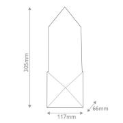 LED-væglampe CAESAR, bronze, højde 31 cm, metal/alabaster