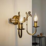 Væglampe Castle lys patineret 2 lyskilder