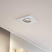 PRIOS indbygningslampe Fibur, hvid, 9 cm, GU10, 10 stk.