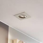 PRIOS indbygningslampe Fibur, beige, 9 cm, GU10, 10 stk.