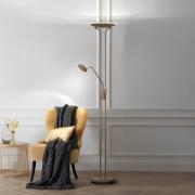 LED-gulvlampe Tallri, greige Højde 180 cm 2 lyskilder CCT Touchdim