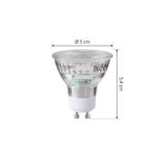Arcchio LED-pære GU10 4,7W 2700K 850lm glas sæt med 2 stk