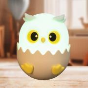 LED-batterilampe Ella, blå, højde 12 cm, silikone