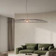 Hængelampe Lauris, sort mat, Ø 200 cm, metal, E27