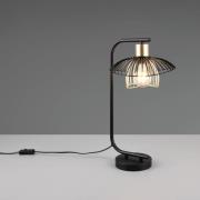 Bordlampe Lauris, sort mat, højde 44 cm, metal, E27