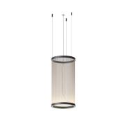 Vibia LED-hængelampe ARRAY beige 73 x 37 cm cylinder 927 dæmpbar