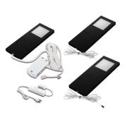 LED Slim-Pad F underskabslampe 3 stk. 4.000 K sort