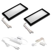 Sky LED-underskabslampe dæmper 2 stk. 3000K sort