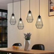 Lindby Remus pendellampe med bur, 4 lyskilder