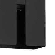 udendørs LED-væglampe Briscola, sort, højde 20 cm metal, CCT