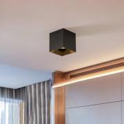 Downlight Cobble i kantet form, sort