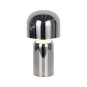 LED-bordlampe Niko, kromfarvet, højde 26 cm, metal