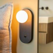 GOOD & MOJO væglampe Java, sort, glas/bambus, stik