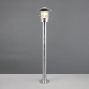 Vejlampe Ruvuuma, zinkfarvet, højde 100 cm, metal, IP44