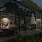 OSRAM Solar-væglampe ENDURA STYLE SHORE, grå, sensor, IP54