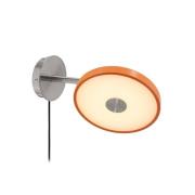 UMAGE LED-væglampe Asteria Short, orange, stål, stik