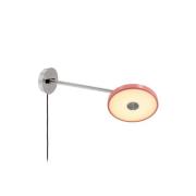 UMAGE LED-væglampe Asteria Long, lyserød, stål, stik