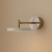 UMAGE LED-væglampe Asteria Short, grå, stål, fast tilslutning