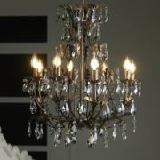 Lysekrone Botte i metal med 8 lyskilder, bronze