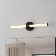 LED-væglampe Ramola, sort, bredde 60 cm, IP44, CCT