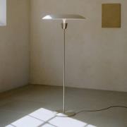 NEW WORKS LED-gulvlampe Kantarell, nikkel, dæmpbar, 127 cm