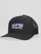Patagonia P-6 Logo Trucker Kasket sort