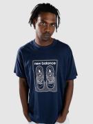 New Balance Relaxed 550 T-shirt blå