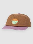 HUF Big Block Washed 6 Panel Cv Kasket brun