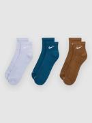 Nike Everyday Plus Cush Ankle 3P Socks mønster