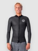 Rip Curl Dawn Patrol 1.5 Full Zip Surfjakke sort
