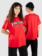 Thrasher Red Curb By Lsd Worldpeace T-shirt rød