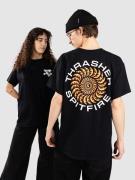 Thrasher X Spitfire Classic Swirl T-shirt sort