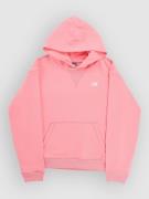 New Balance French Terry Small Logo Kids Hættetrøje pink