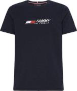 Tommy Hilfiger Sport Logo Tshirt Herrer Tøj Blå M
