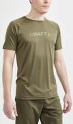 Craft Core Unify Logo Løbe Tshirt Herrer Kortærmet Tshirts Grøn S