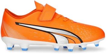 Puma Ultra Play Fg/ag Velcro Fodboldstøvler Unisex Sko Orange 28