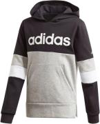 Adidas Linear Colourblock Fleece Hættetrøje Drenge Tøj Grå 128