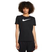Nike Drifit Swoosh Tshirt Damer Tøj Sort Xs