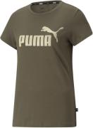 Puma Essentials Logo Tshirt Damer Kortærmet Tshirts Grøn Xs