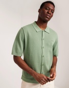 Gant Textured Cotton Ss Shirt Kortærmede skjorter Kalamata