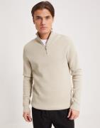 Only & Sons Onsphil Reg 12 Struc Half Zip Knit Trøjer Beige