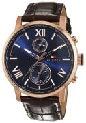 Tommy Hilfiger Herreur 1791308 Alden Blå/Læder Ø44 mm