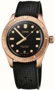 Oris Herreur 01 733 7771 3154-07 4 19 18BR Divers Sort/Gummi Ø38 mm