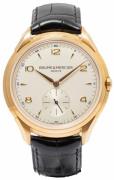 Baume & Mercier Herreur M0A10060 Clifton Sølvfarvet/Læder Ø42