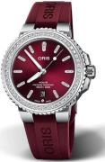 Oris Dameur 01 733 7766 4998-07 4 22 68FC Aquis Rød/Gummi Ø41.5 mm