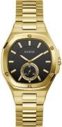 Guess Dameur GW0310L2 Sort/Gul guldtonet stål Ø40 mm