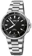 Oris Dameur 01 733 7792 4154-07 8 19 05P Aquis Sort/Stål Ø36.5 mm