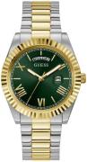 Guess Herreur GW0265G8 Connoisseur Grøn/Gul guldtonet stål Ø42 mm