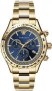 Versace Herreur VEV700619 Chrono Classic Blå/Gul guldtonet stål