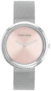 Calvin Klein Dameur 25200149 Twisted Rosa/Stål Ø34 mm